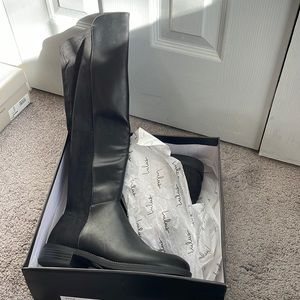 Olinda Black Knee High Boots Lulus